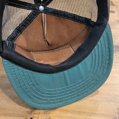 Vintage Exxon Oil Gas Trucker Hat Snapback Gray Mesh 80s 90s One Size Made USA