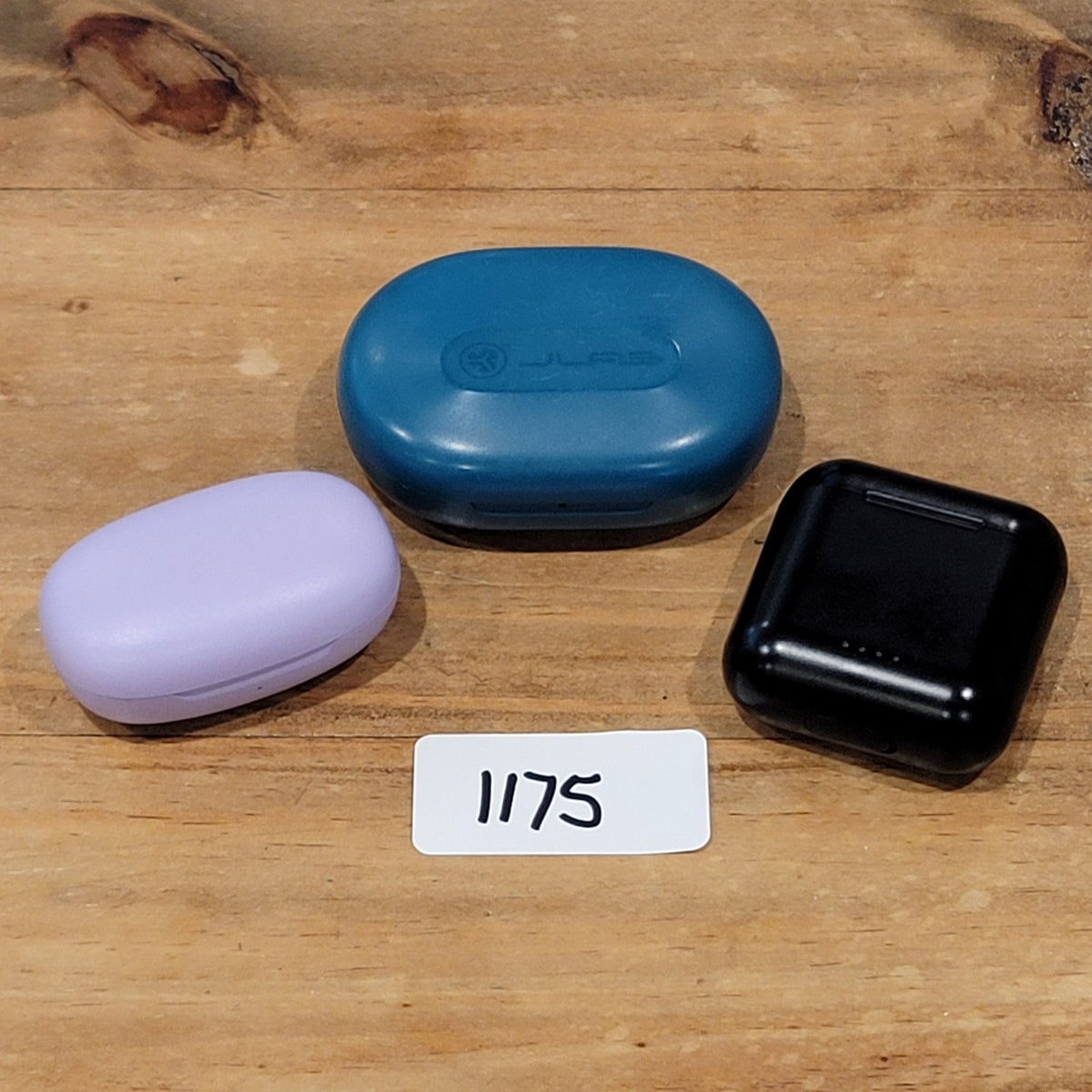 Lot of 3 Wireless Bluetooth Earbuds Jlab Go Sport Tozo T6 Onn Buds Purple