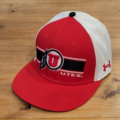 Utah Utes Under Armour Hat Snapback Red White One Size College Football