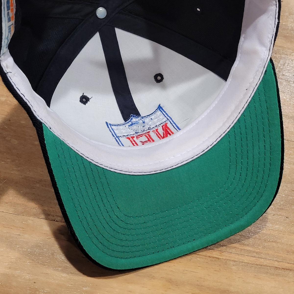 Vintage NFL Shield Logo Snapback Hat Ref Ump Crest Sports Specialties Wool 90s