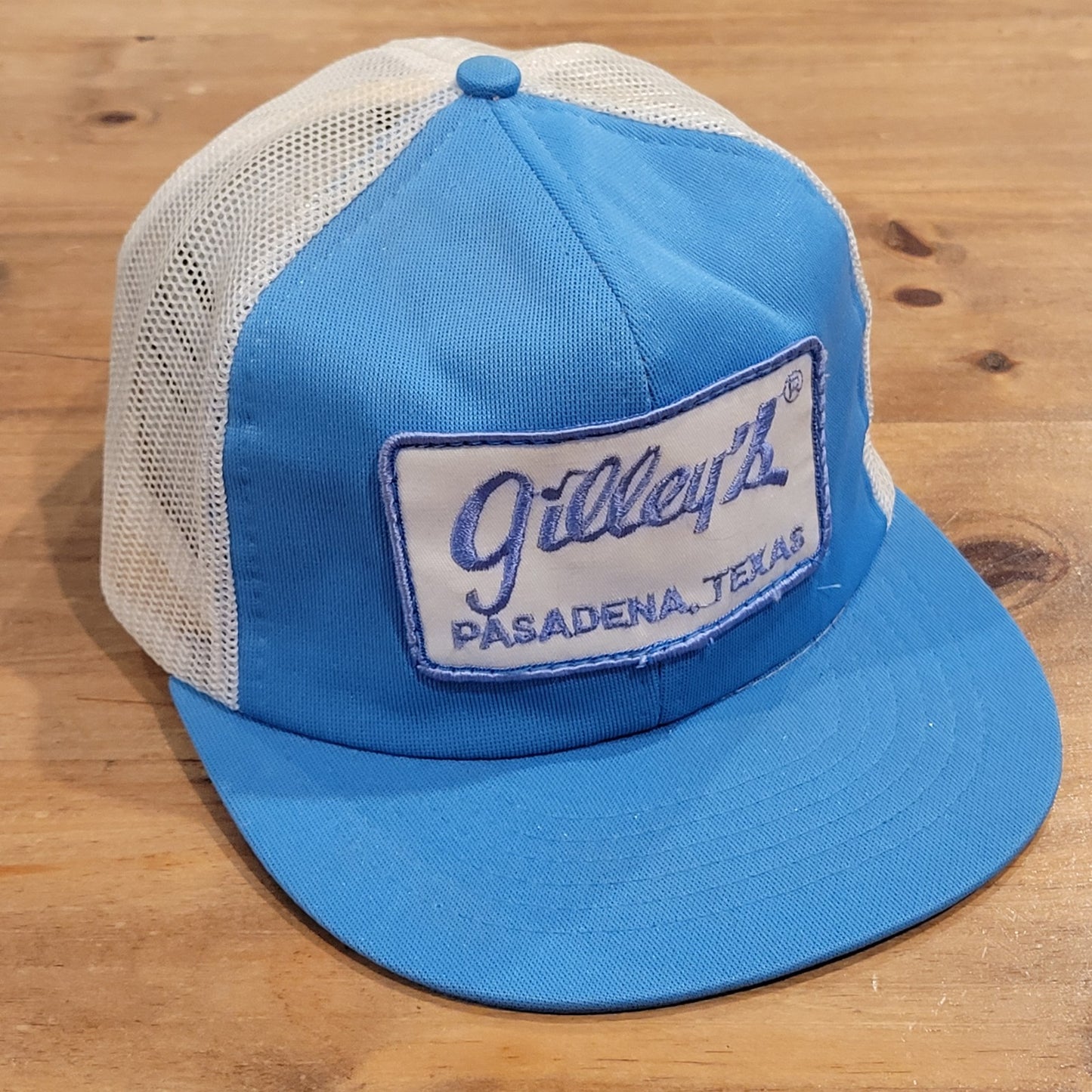 Vintage Gilley's Pasadena Texas Hat Snapback Blue Patch Urban Cowboy Honky Tonk