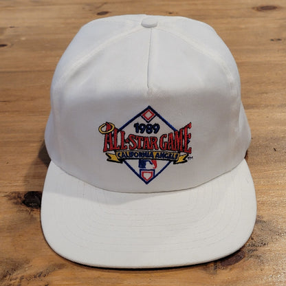 Vintage MLB 1989 All Star Game California Angels Hat White 80s ANNCO Baseball