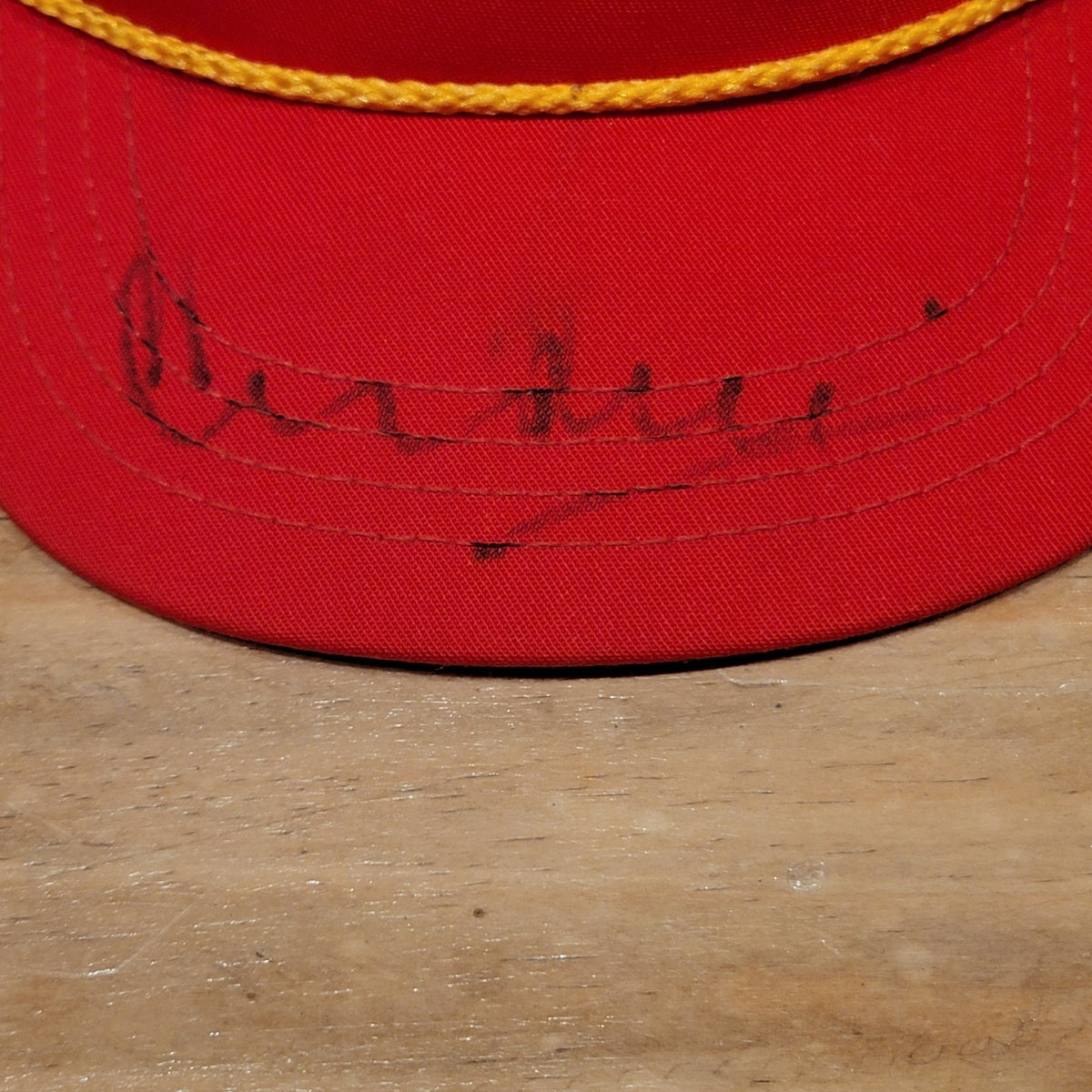 Vintage Momo Steering & Road Wheels Hat Strap Back 80s 90s Made USA Red Rope Car