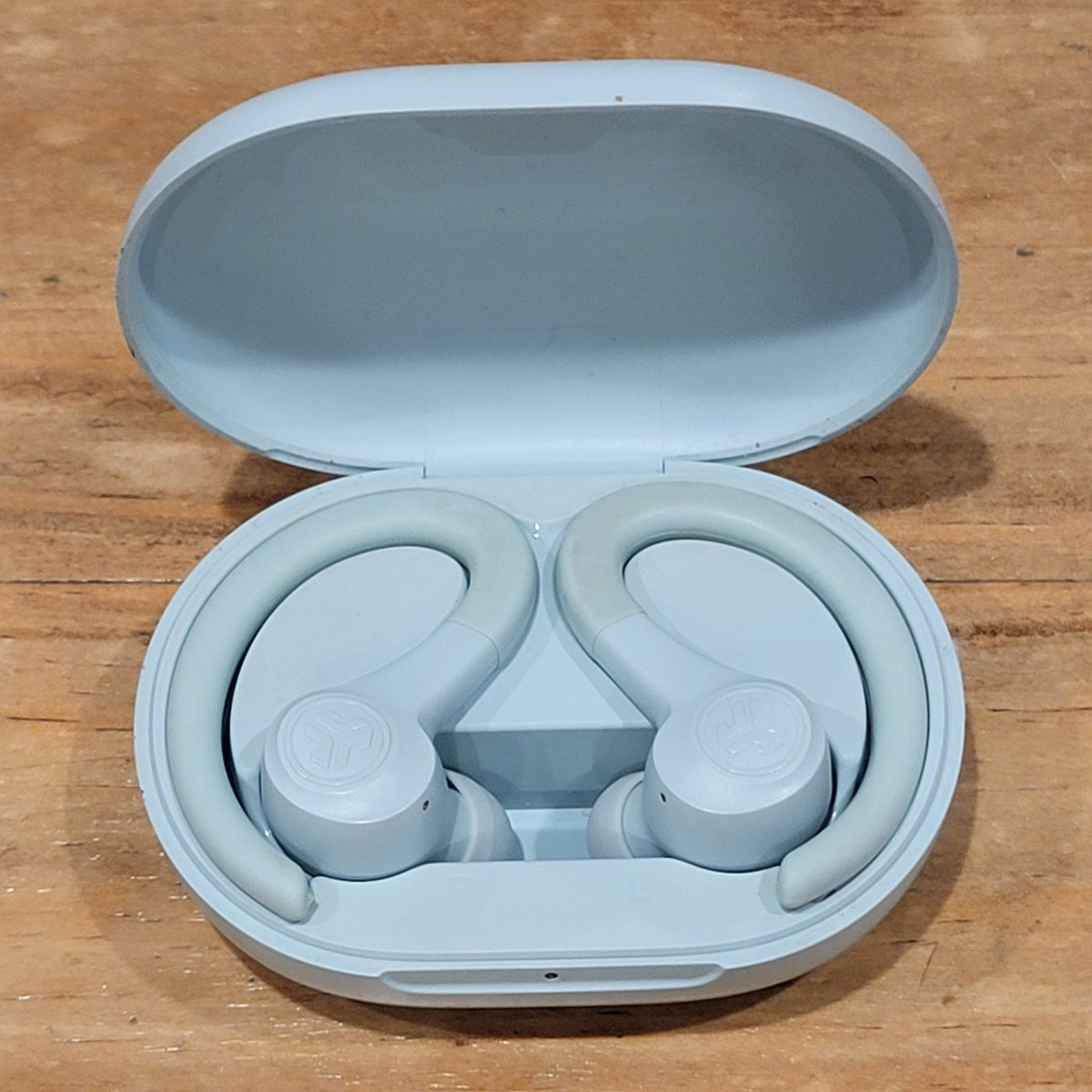 Jlab Go Sport Wireless Bluetooth Earbuds Over Ear Hook Gym Running Blue