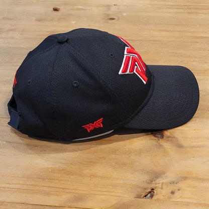 PXG Golf Hat Cap strap Back Black Red Logo One Size New Era Golfer One Size