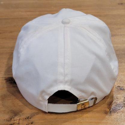 Vintage Hong Kong Golf Club Hat Imperial Strap Back White Rope One Size 90s