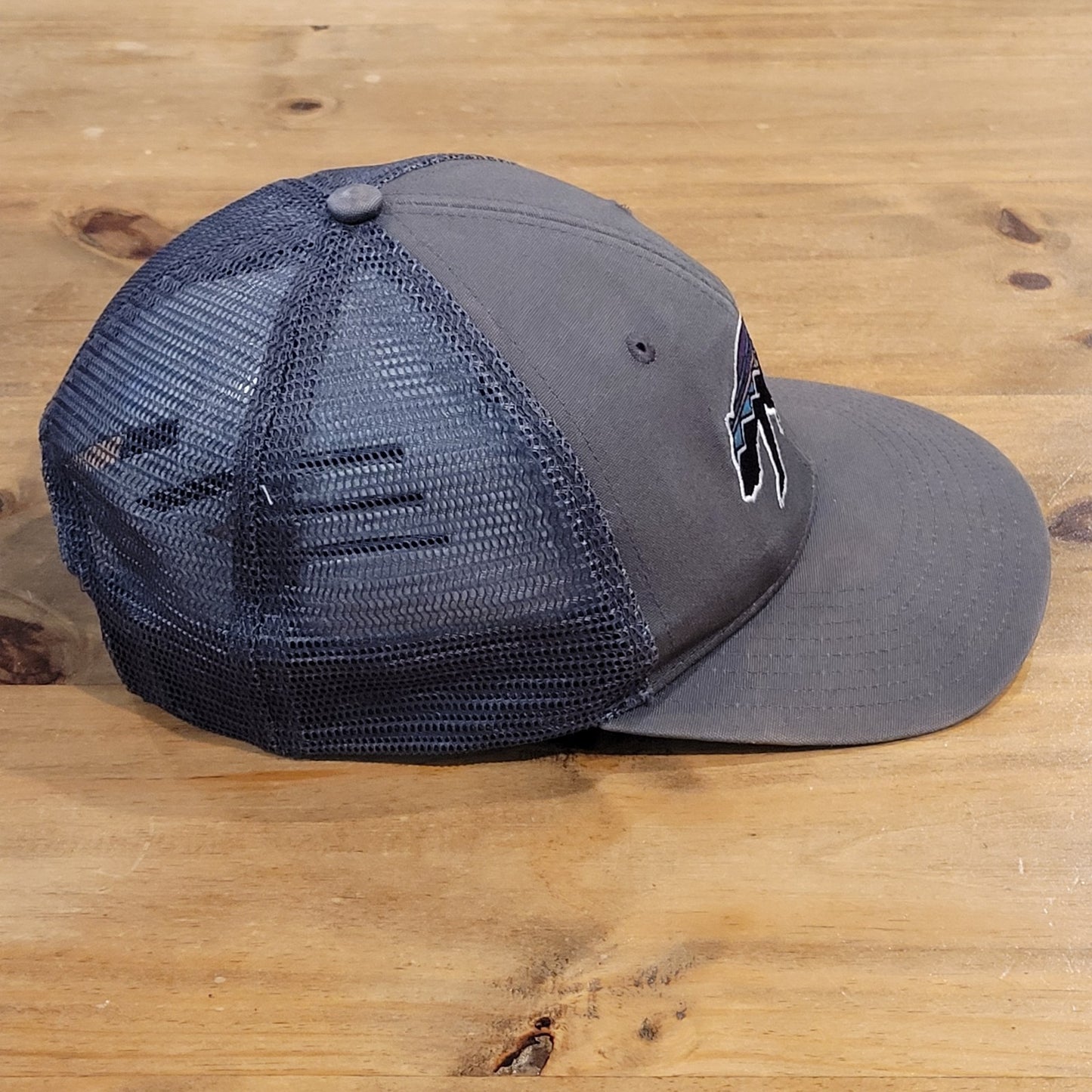 Patagonia Hat Cap Snapback Bear Grizzly Trucker One Size Trucker Gray