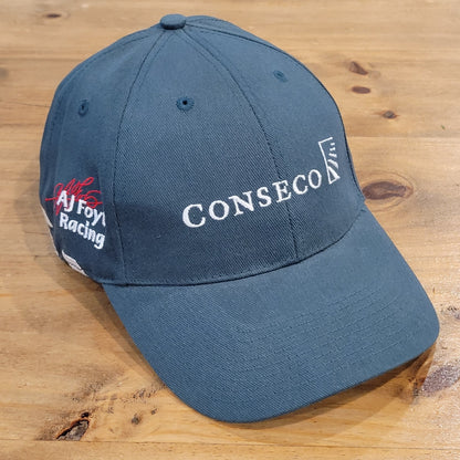 AJ Foyt Racing Conseco Hat Strap Back Green One Size Indy Car Race