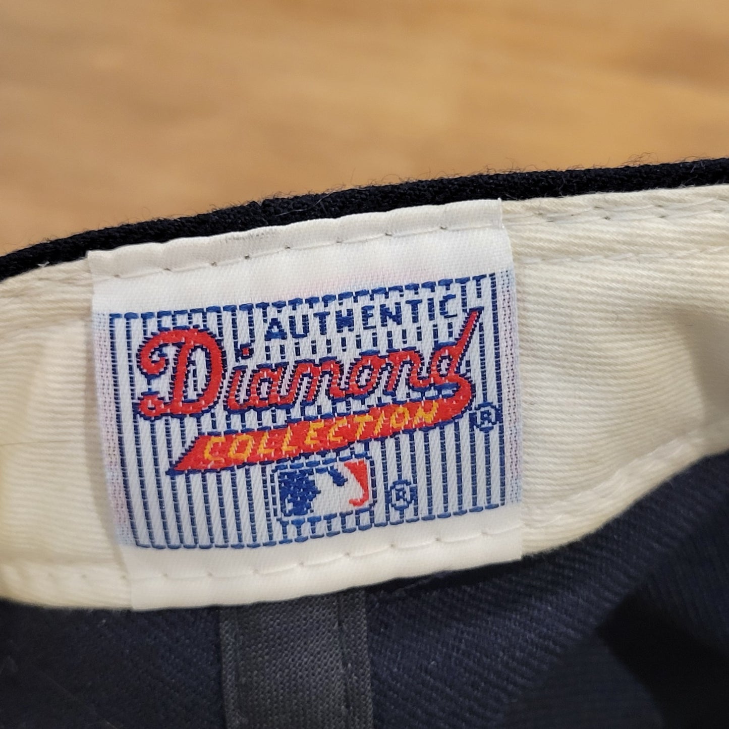 Vintage Seattle Mariners New Era Diamond Collection Wool 90s Size 7 1/2 MLB Blue