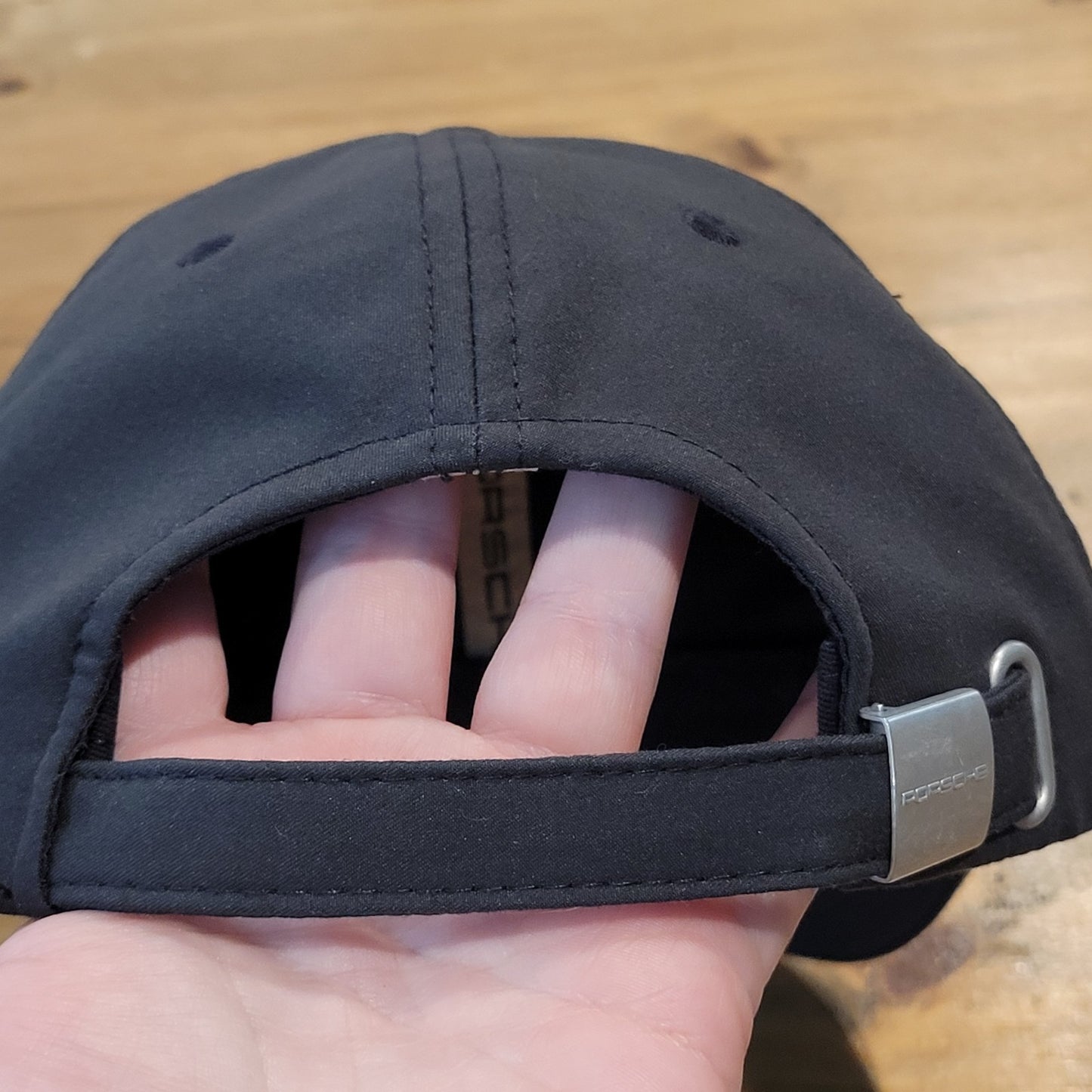 Porsche Hat Cap Strap Back Black Car Race Racing One Size Adjustable