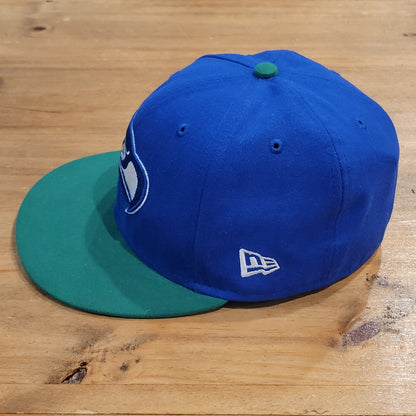 Seattle Seahawks Hat New Era Size 7 1/8 Fitted 59Fifty NFL Blue Green