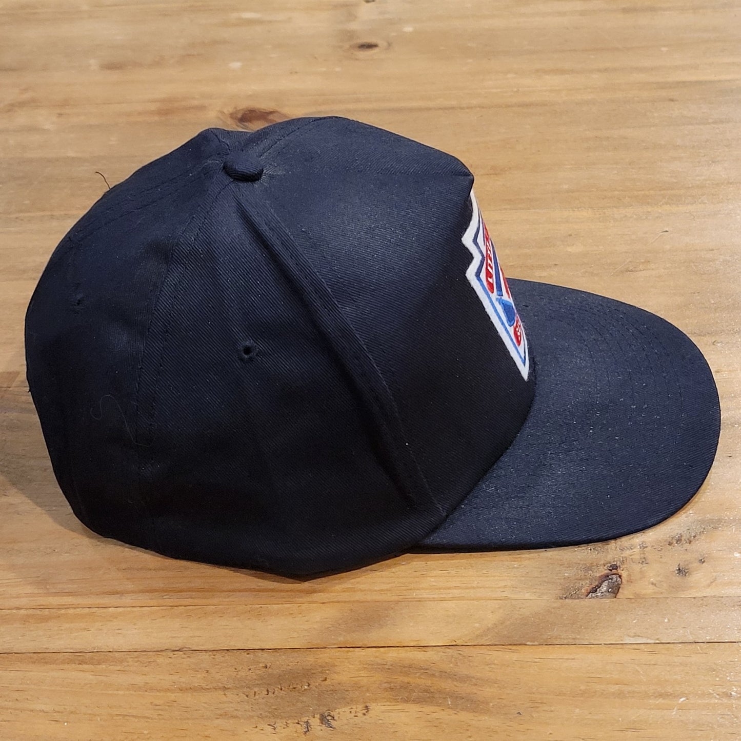 Vintage Little League Baseball Hat Cap Snapback Patch One Size 90s Black