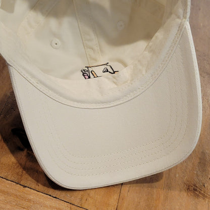 Golf Cart Hat Cap Beige Orange Strap Back Frasier Sterling One Size