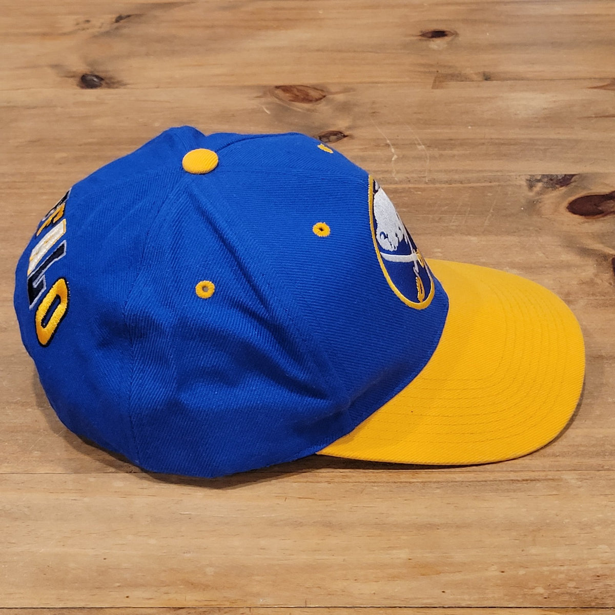Vintage Buffalo Sabres Hat Snapback G-Cap 90s Wool Blend Blockhead Blue One sIze