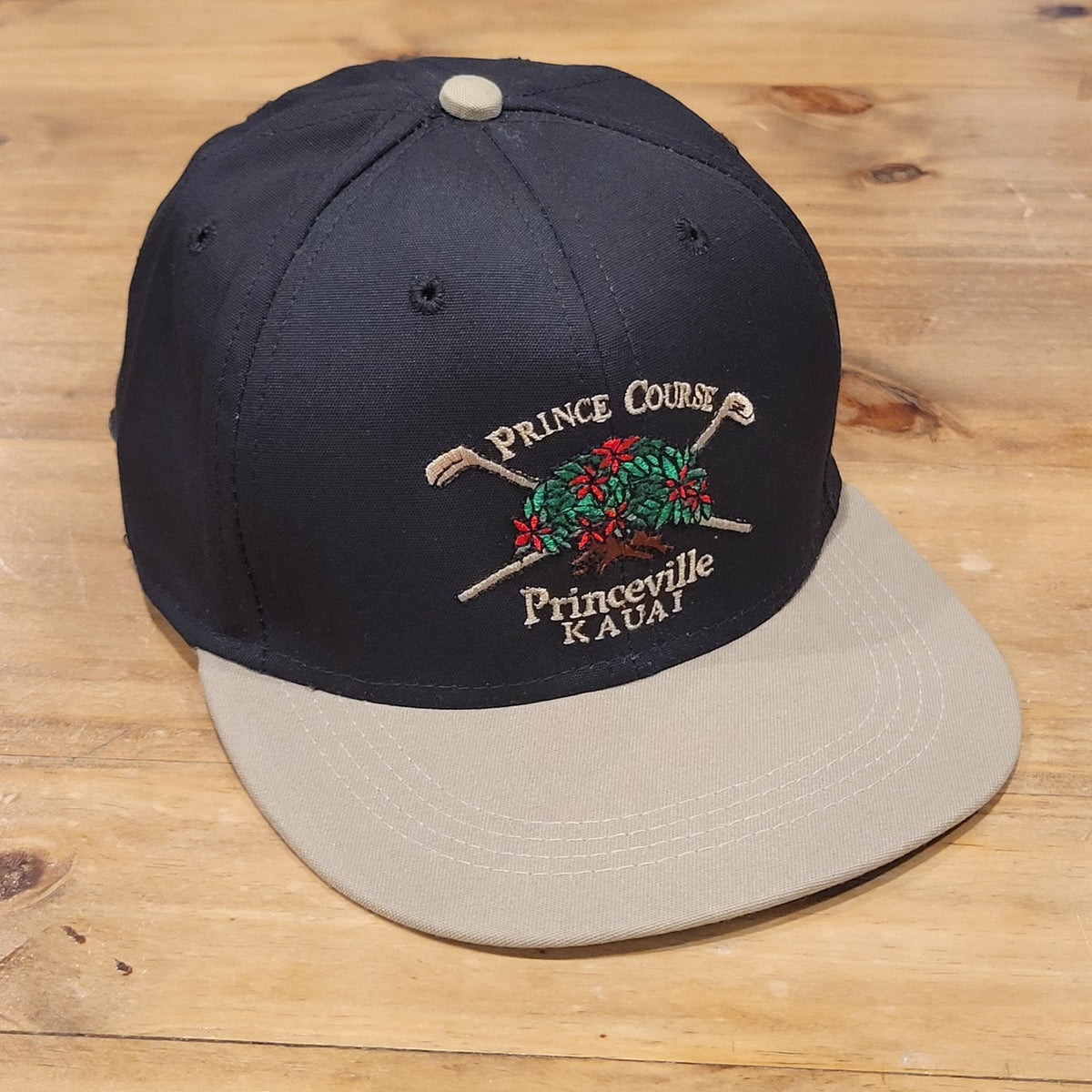 Vintage Princeville Kauai Hat Imperial Strap Back Union Made USA Prince Course