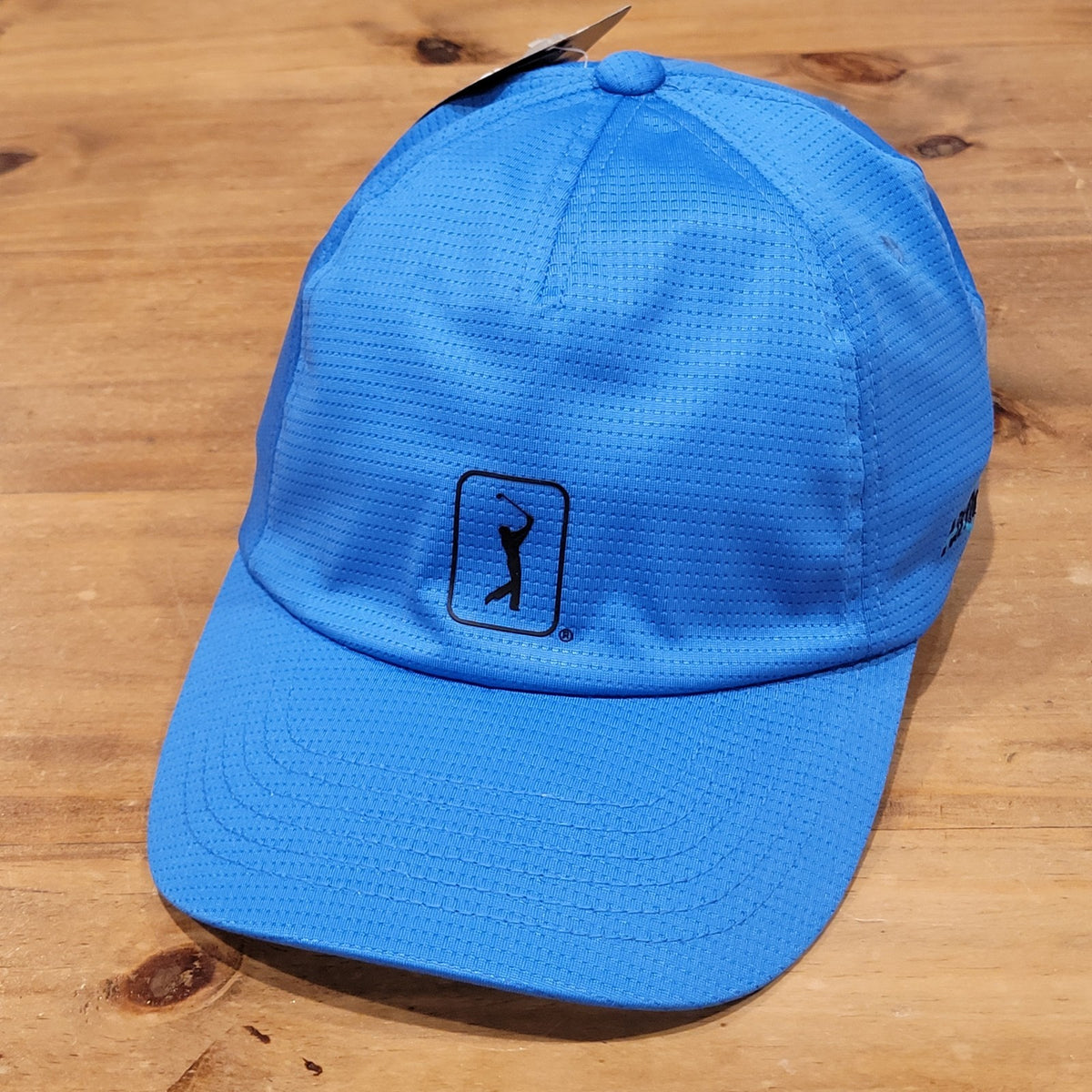 PGA Tour Hat Cap Strap Back Blue One Size Golf Golfer Lightweight