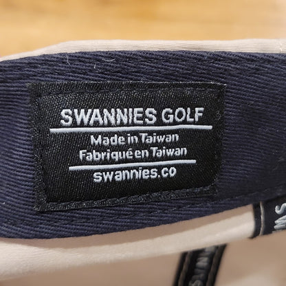 Swannies Golf Hat Snapback Beige Rope Celebrate Pars Golf One Size