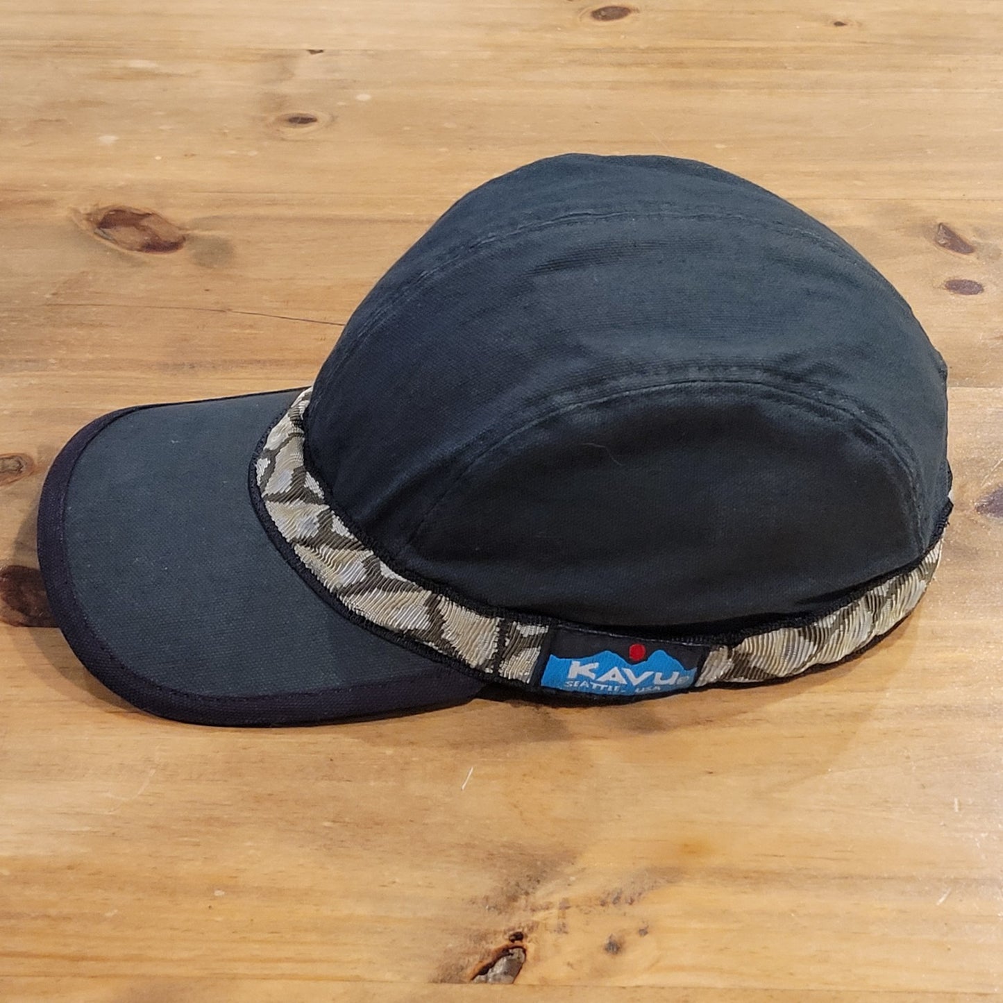Kavu Hat Cap Size M Adjustable Canvas Outdoor Fishing Hiking Made USA Cotton Gre