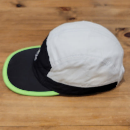 Psycho Bunny 5 Panel Hat Cap One Size Black White Green Lightweight Adjustable