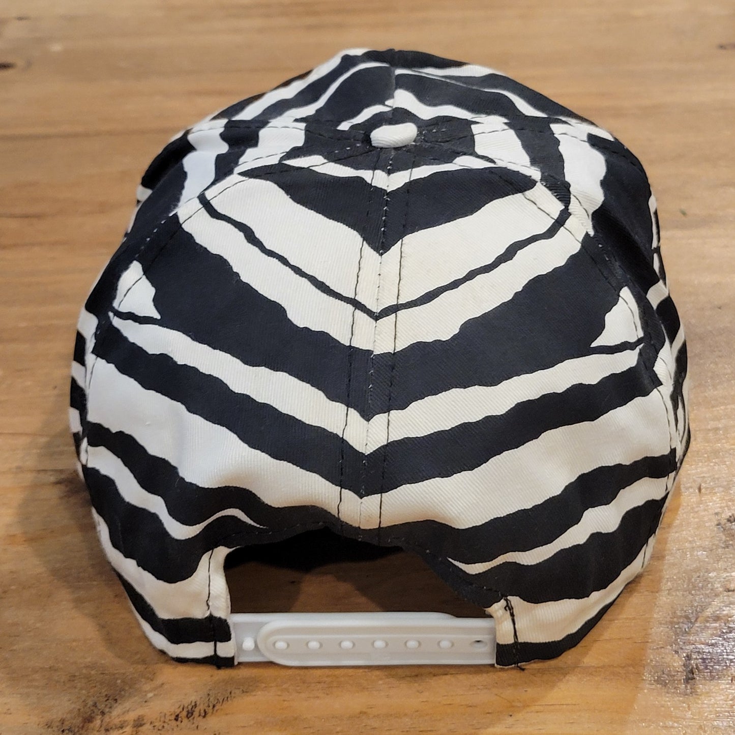 Vintage Ted Nugent Hat Snapback Rock Music Band Tour Zebra Striped 80s 90s