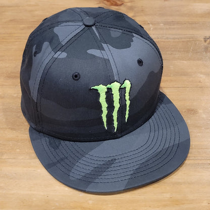 Monster Energy New Era Hat Snapback Gray Camo Camouflage One Size 9Fifty