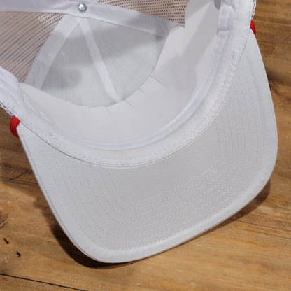 Southern String Hat Co Snapback USA Flag Rope White Logo Trucker Mesh Back