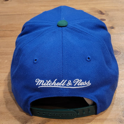 Minnesota Timberwolves Hat Snapback Mitchell & Ness Blue Green Retro HWC Wool