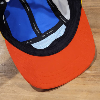 Cotopaxi 5 Panel Hat Strap Back Multicolor Spell Out Colorful One SIze