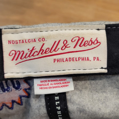 Phoenix Suns Hat Strap Back Mitchell & Ness Tailsweep Script Wool NBA Gray HWC