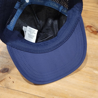 L.L. Bean Packable Trucker Hat Blue Size L/XL Adjustable Lightweight Outdoor