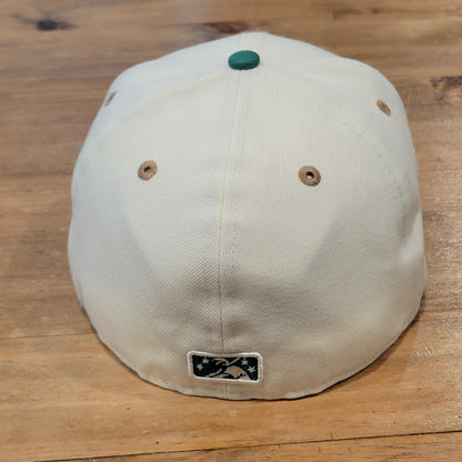 Colorado Springs Millionaires Hat New Era Size 7 3/8 Fitted 59Fifty White MilB