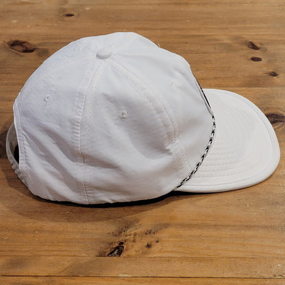 Yelling For Golf Co Hat Snapback White Rope Round Circle Patch YF Golfer