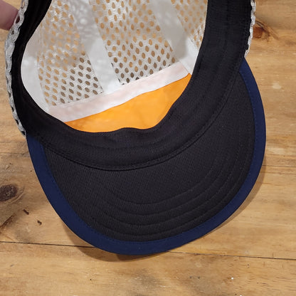 Patagonia Duckbill Cap Hat Mesh 5-Panel Runner Trail Running Mango Orange Blue