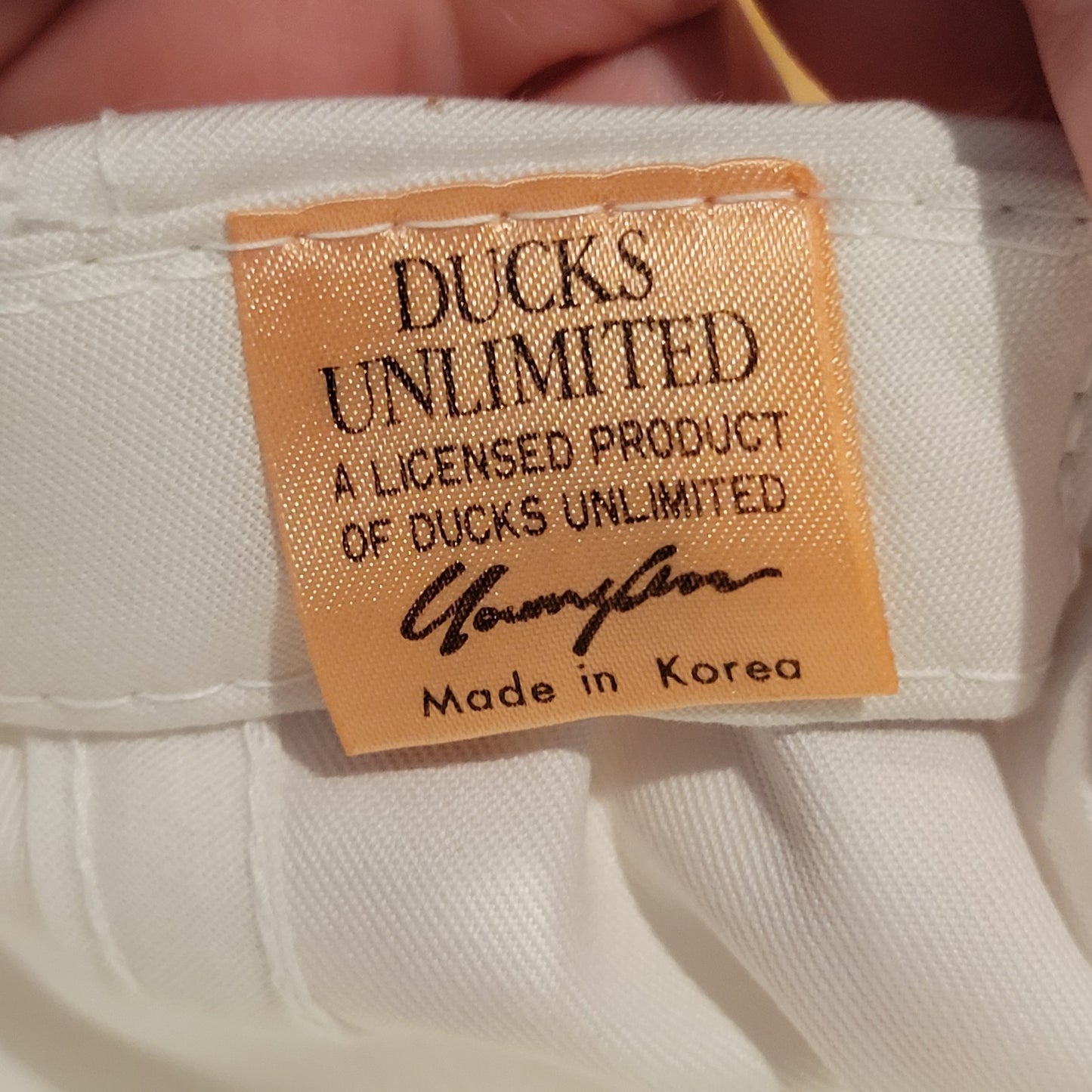 Vintage Ducks Unlimited Hat Snapback White Rope DU 90s Embroidered Duck