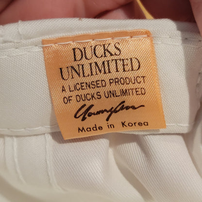 Vintage Ducks Unlimited Hat Snapback White Rope DU 90s Embroidered Duck