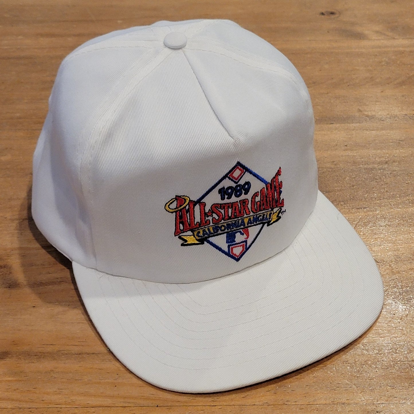 Vintage MLB 1989 All Star Game California Angels Hat White 80s ANNCO Baseball