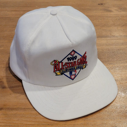 Vintage MLB 1989 All Star Game California Angels Hat White 80s ANNCO Baseball