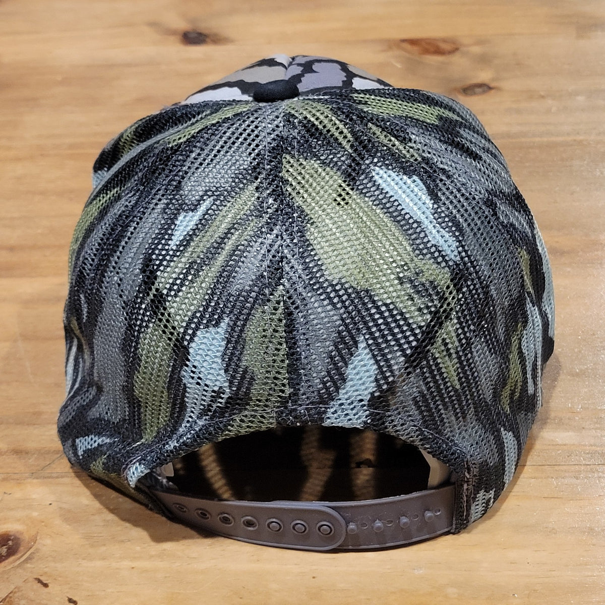 Vintage Carcross Yukon Moose Hunting Camo Camouflage Trucker Hat 80s Patch