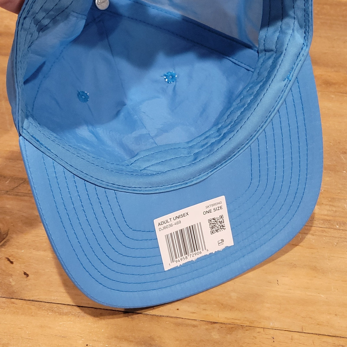 Nike SB Hat Cap Strap Back Blue Swoosh Traffic Cone Skateboarding One Size