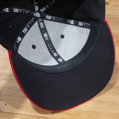 Arizona Diamondbacks Hat New Era Size 7 7/8 Fitted 59Fity Black Snake Logo MLB