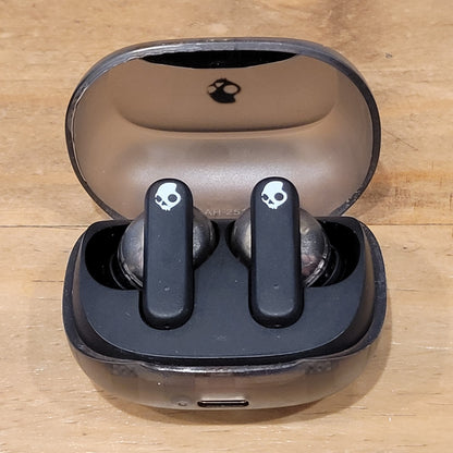 Skullcandy Smokin' Buds TWS True Wireless Earbuds Clear Black IPX4 1071