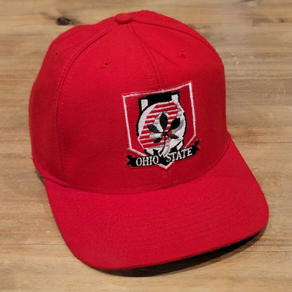 Vintage Ohio State Buckeyes Hat Snapback Nutmeg Made USA 90s College Wool