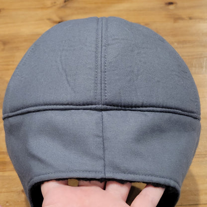 Swannies Golf Winter Hat Size L 7 3/8 Gray Fitted Sherpa Lined Trapper Outdoor