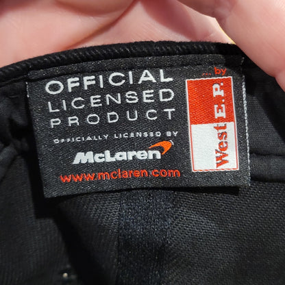 Vintage Team Mclaren Mercedes Hat F1 Race Car Black Mika West EP Y2K 90s