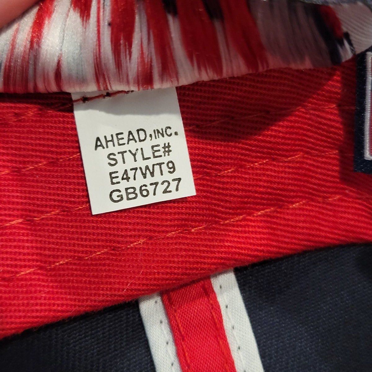 Folds Of Honor Hat Ahead Golf Strap Back Red White Blue FH Logo One Size