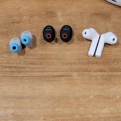 Lot of 3 Bluetooth Wireless Earbuds Skullcandy Jib Tozo T10 Onn