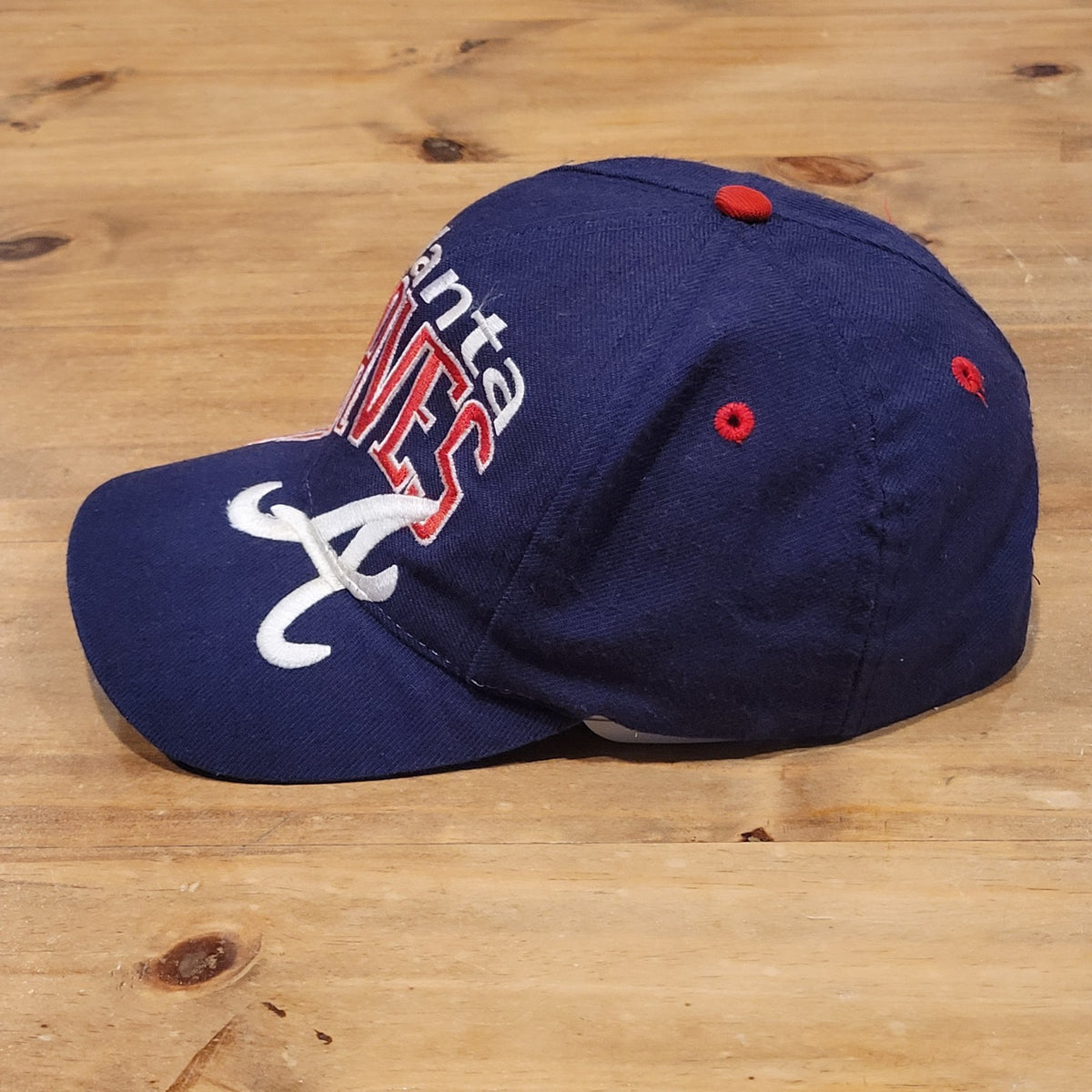 Vintage Atlanta Braves Hat Snapback The Game Big Logo Wool Blend MLB 90s