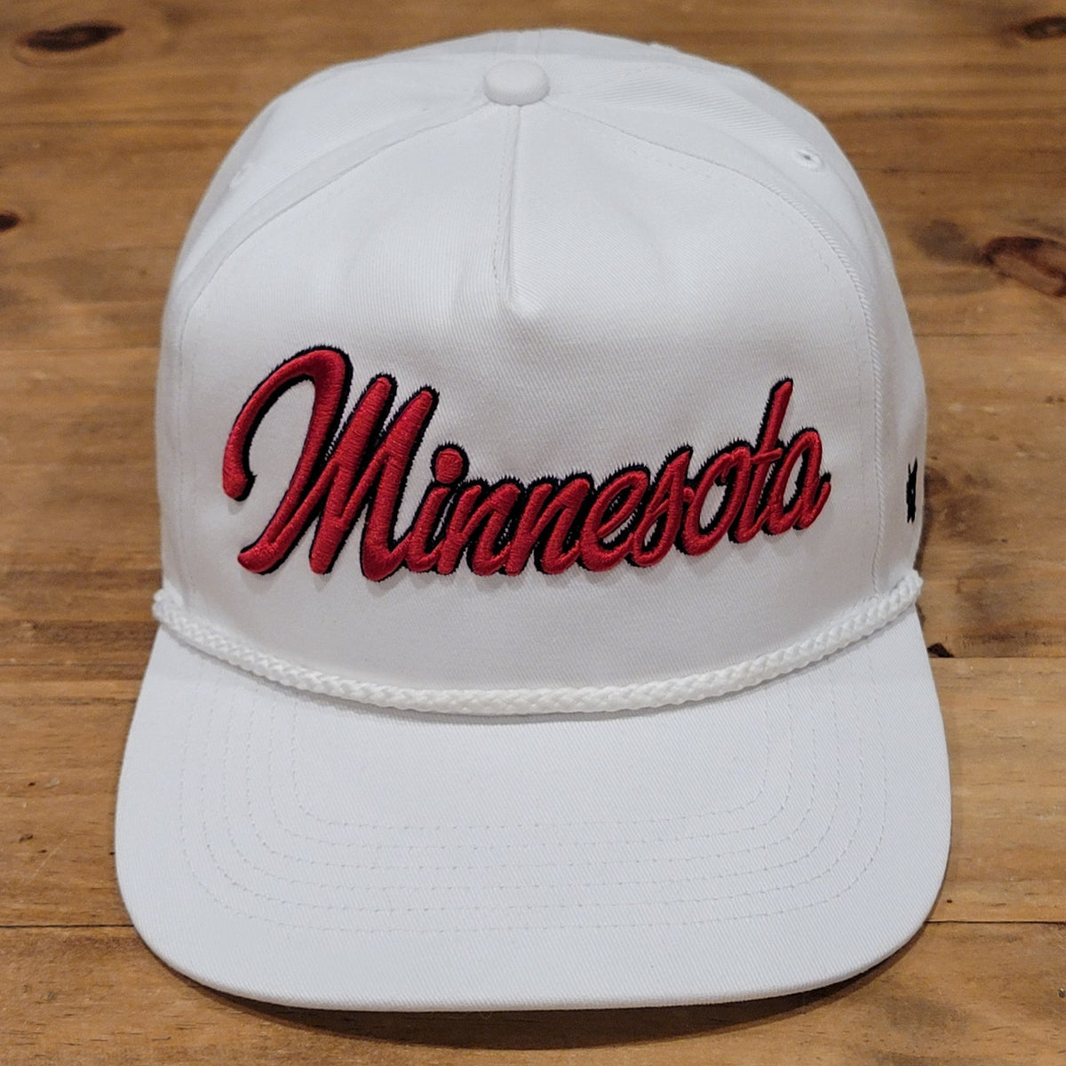 Minnesota Twins Hat Snapback White Rope 47 Brand Hitch MLB Script TC Logo