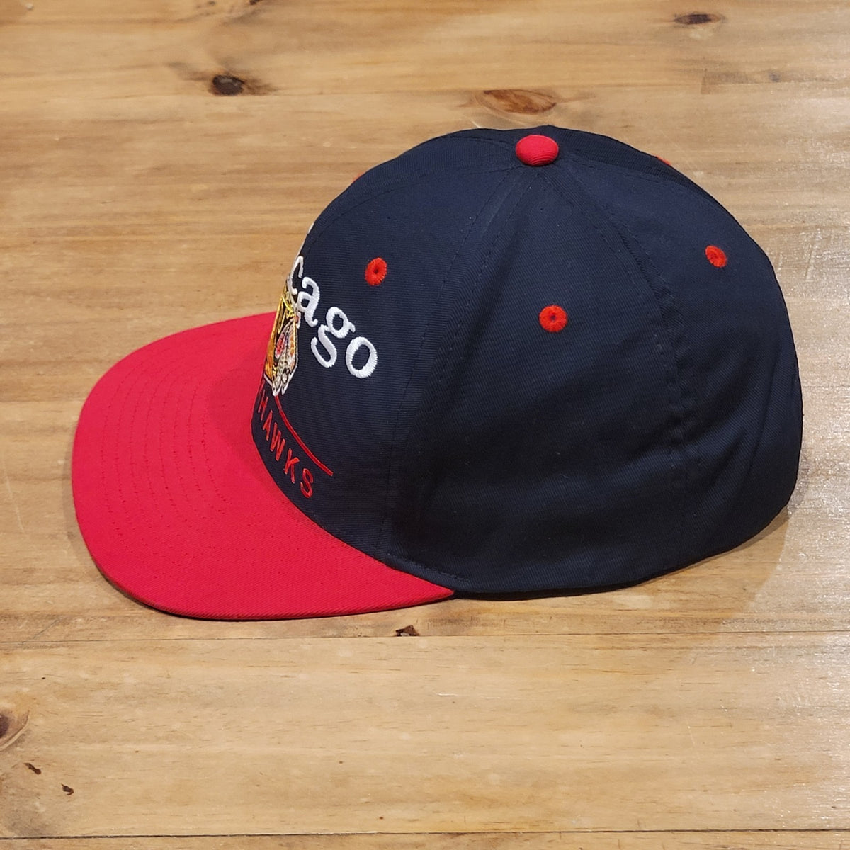 Chicago Blackhawks Hat Snapback Vintage Hockey NHL Bar Logo One Size