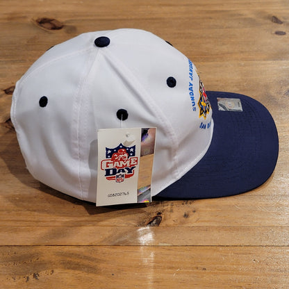Vintage Super Bowl XXXII Hat Logo 7 NOS Denver Broncos White NFL San Diego